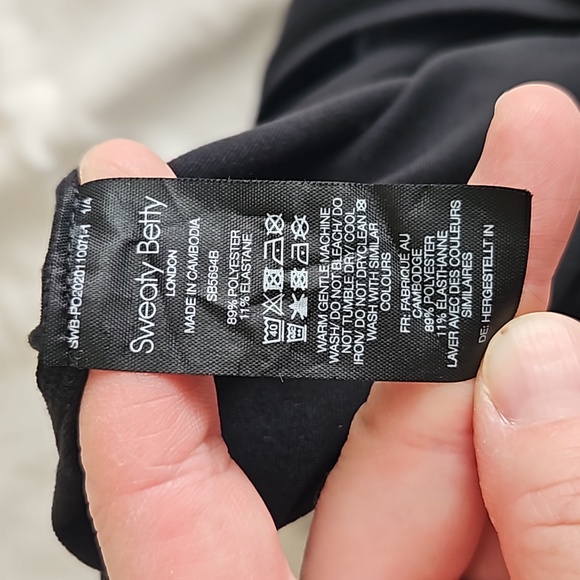 Sweaty Betty Gary Long Sleeve Black Jumpsuit Size Small - Picture 10 of 12